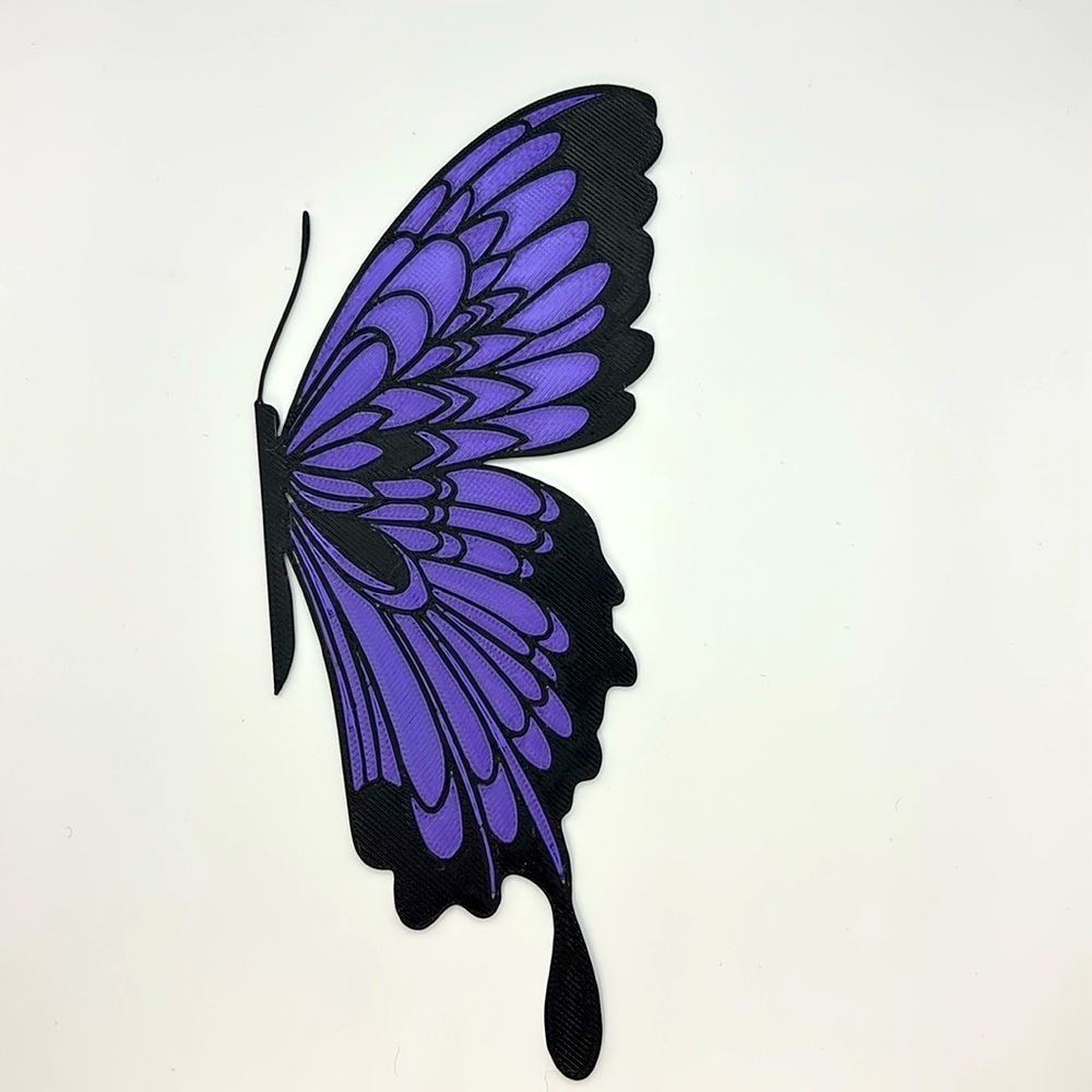 Purple and Black Butterfly Bookmark - Picture 4 of 4